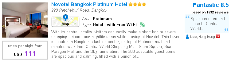 Platinum Mall - Novotel Bangkok Platinum Hotel